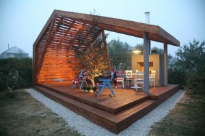 Беседка садовая из дерева 0893