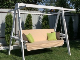 Качели садовые ЭКО 0107 (с матрасом серии ПРЕМИУМ)