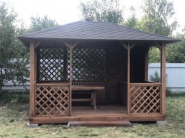 Беседка деревянная 1014