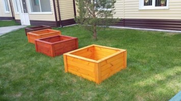 Деревянные грядки (декоративные) 0031