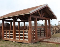 Беседка садовая из дерева 0754