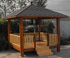 Квадратная  беседка садовая 0684