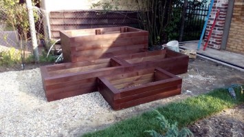 Деревянные грядки 0010