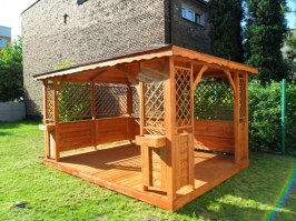 Беседка деревянная 0937