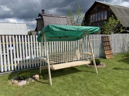Качели садовые ЭКО (с тентом серии СТАНДАРТ) 0083