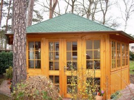 Беседка  застекленная прямоугольная 1157