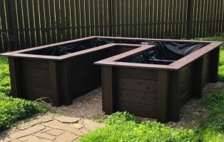 Деревянные грядки 0011