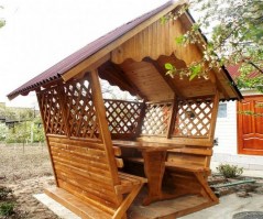 Беседка садовая деревянная в Минске 0975