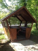 Беседка садовая деревянная 0664