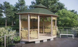 Беседка угловая 0308