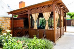 Беседка садовая из дерева 0574