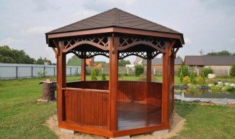 Беседка деревянная садовая 0315