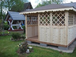 Беседка садовая деревянная для дачи в Минске 0685