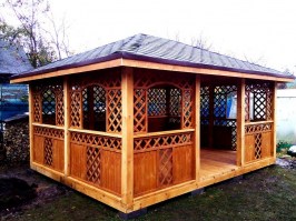 Беседка садовая из дерева 0585