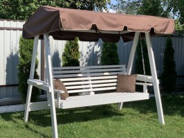 Качели садовые ЭКО 0100 (раскладные с тентом серии ПРЕМИУМ)