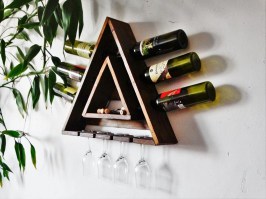 Винная полка настенная 0045