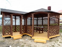 Беседка садовая из дерева 0830