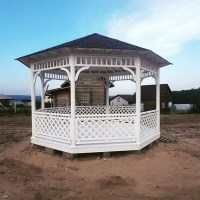 Беседка садовая деревянная 0849