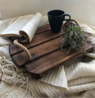Поднос из дерева ручной работы 0027
