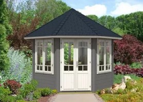 Беседка застекленная 1039