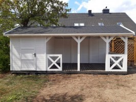 Беседка с хозблоком 0815