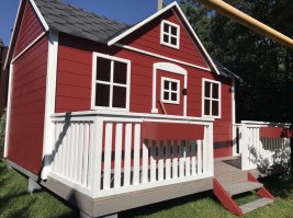 Детский деревянный домик 0018