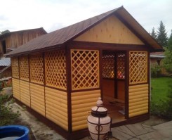 Деревянная беседка для сада, дачи 0197