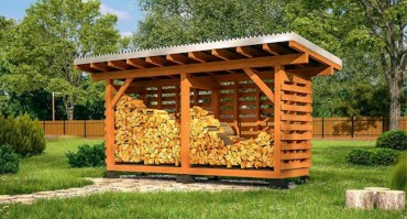 Дровник для дачи 0047