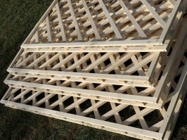 Решетка (пергола,шпалера) деревянная 0046