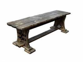 Лавка под старину из дерева 0009