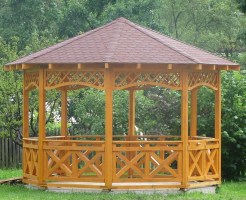 Беседка садовая (деревянная) 0573