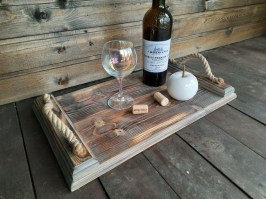 Поднос из дерева ручной работы 0003