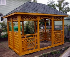 Беседка садовая из дерева 0521