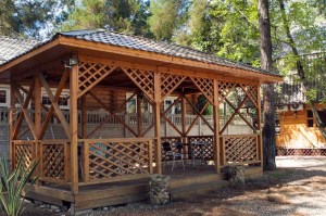 Беседка садовая деревянная 0454