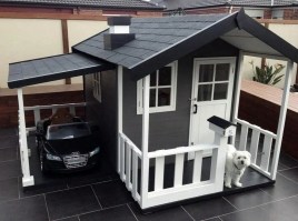 Игровой домик для детей с навесом 0094