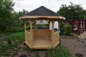 Беседка садовая деревянная 0919