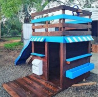 Игровой домик для детей из дерева 0088