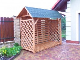 Дровник для дачи 0055