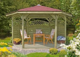 Беседка садовая деревянная 1043