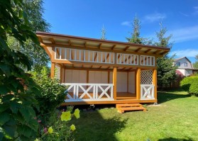 Беседка садовая деревянная 1182