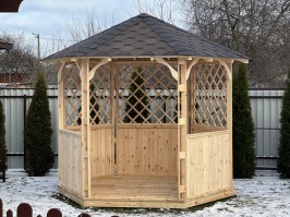 Беседка садовая деревянная 1228