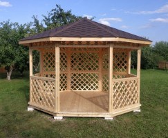 Беседка садовая деревянная 0788