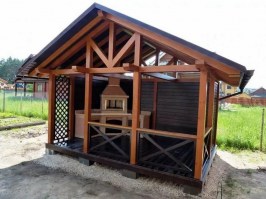 Беседка садовая из дерева 0504