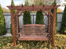 Качели садовые с перголой 0132