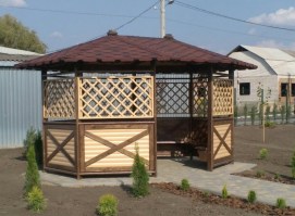 Беседка деревянная садовая 0538