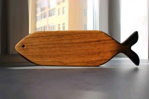 Разделочная доска, доска для сервировки (дуб) 0024