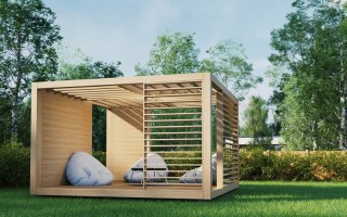 Беседка  деревянная 0647