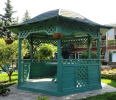 Беседка садовая деревянная 0278