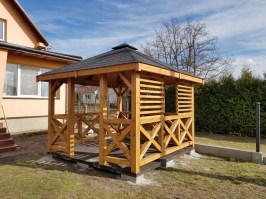 Беседка деревянная садовая 0380