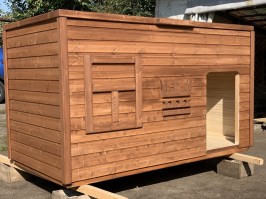 Будка для собаки деревянная 0024